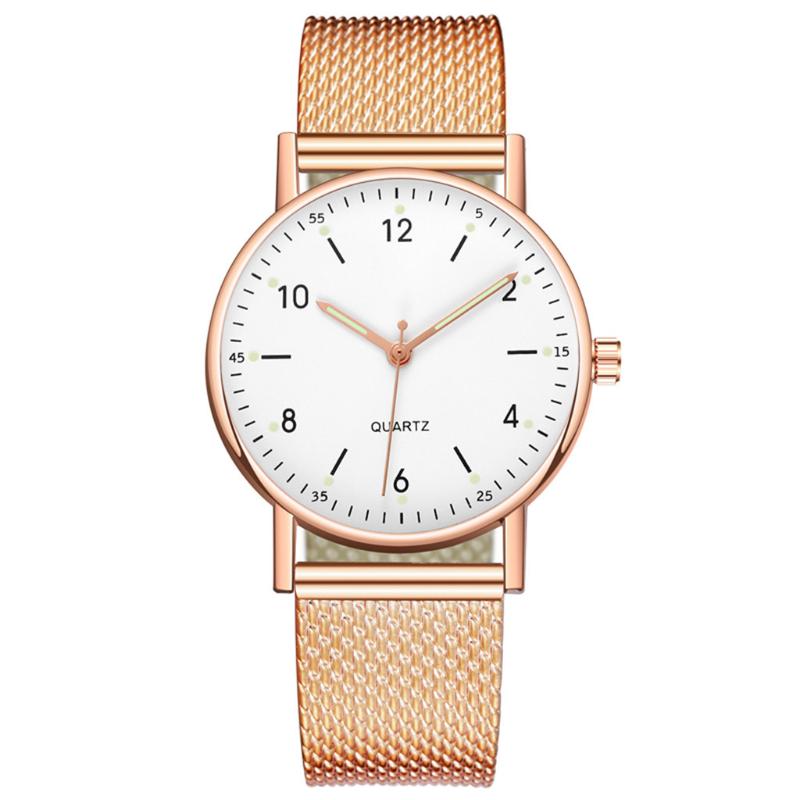 

Wristwatches Ladies High-end Quartz Watch Stainless Steel Luminous Dial Leisure Wristwatch Fashion Gift Clock Relogio 2022