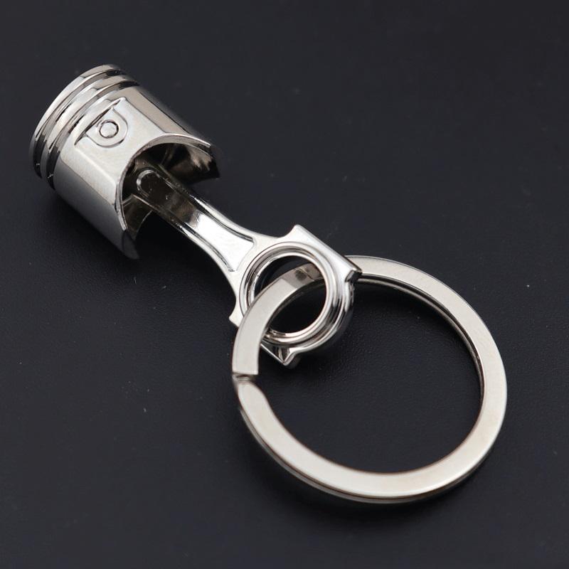 

Keychains Car Engine Piston Key Chain Pendant Decoration Gift