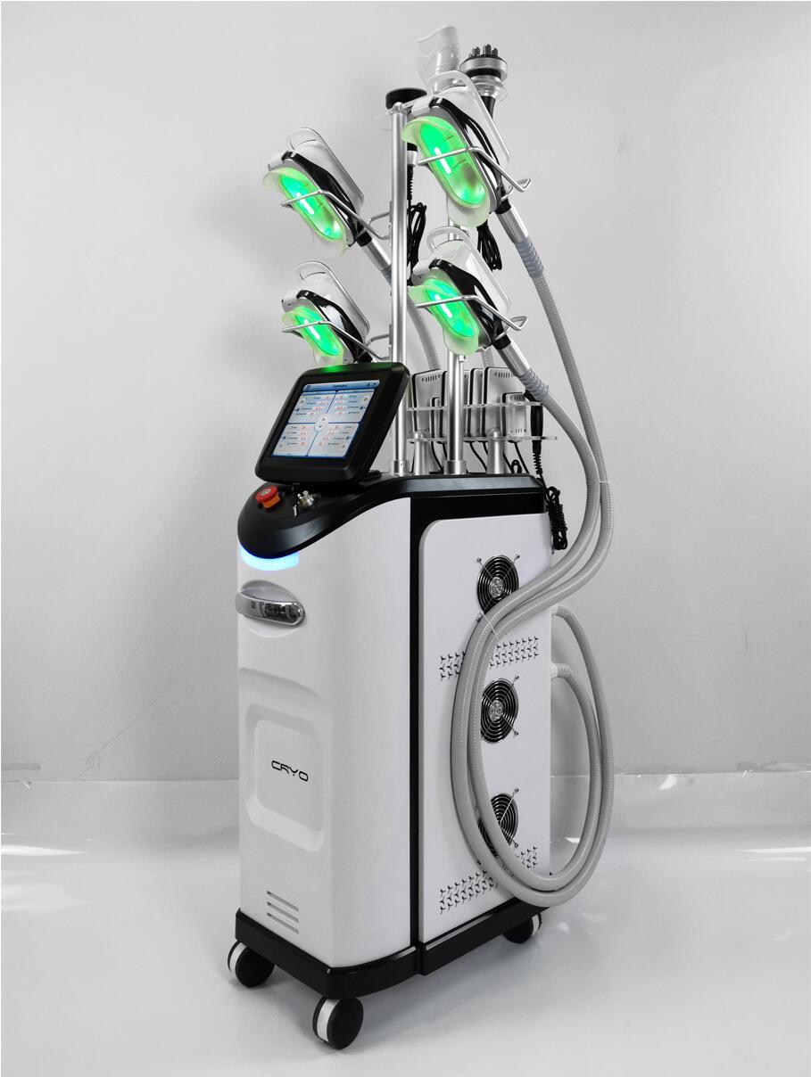 Powerful body sculpting fat freezing machine slimming cavitation rf weight reduction lipo laser beauty equipment 4 handles working together and d