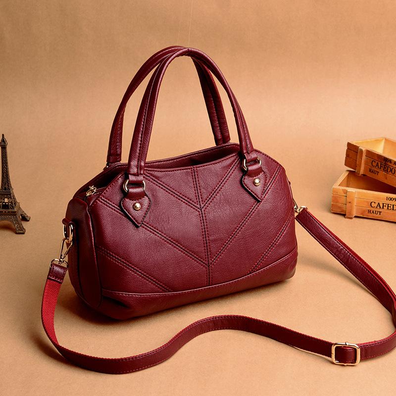 

Evening Bags 2022 Big Capacity Luxury Soft Leather Women's Handbags High Quality Shoulder For Women Messenger Lady, Black