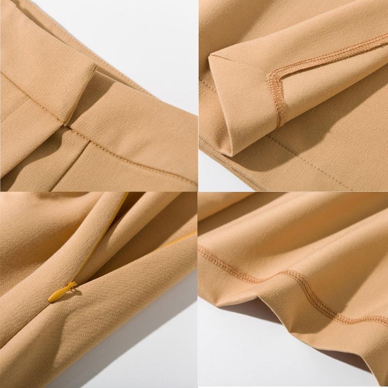 

Skirts Women High Waist Sexy Irregular Wrap Front Split Midi Long Straight Skirt Office Lady Solid Color Casual Slim Spring Autumn, White