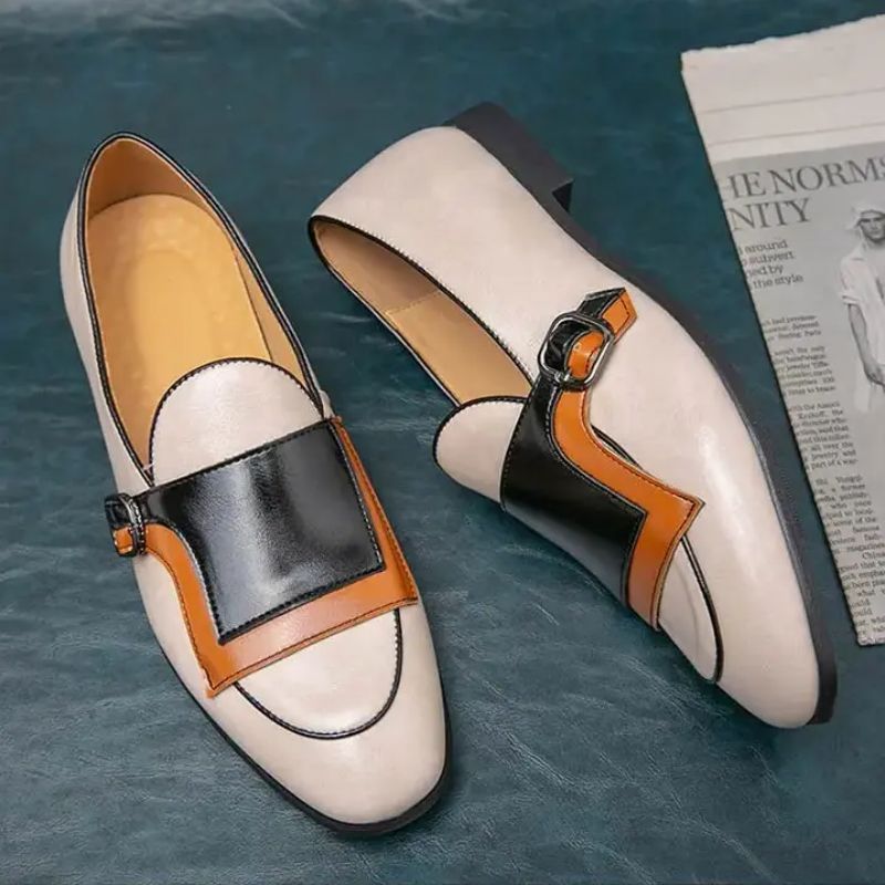 

Men Dress Shoes Loafer Designer PU Leather Fashion Low Heel Fringe Spring Comfortable Vintage Classic Male Casual DH846, Clear