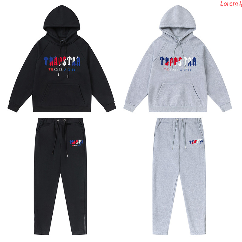 

hoodie Trapstar full tracksuit rainbow towel embroidery decoding hooded sportswear suit 02, Additional shipping