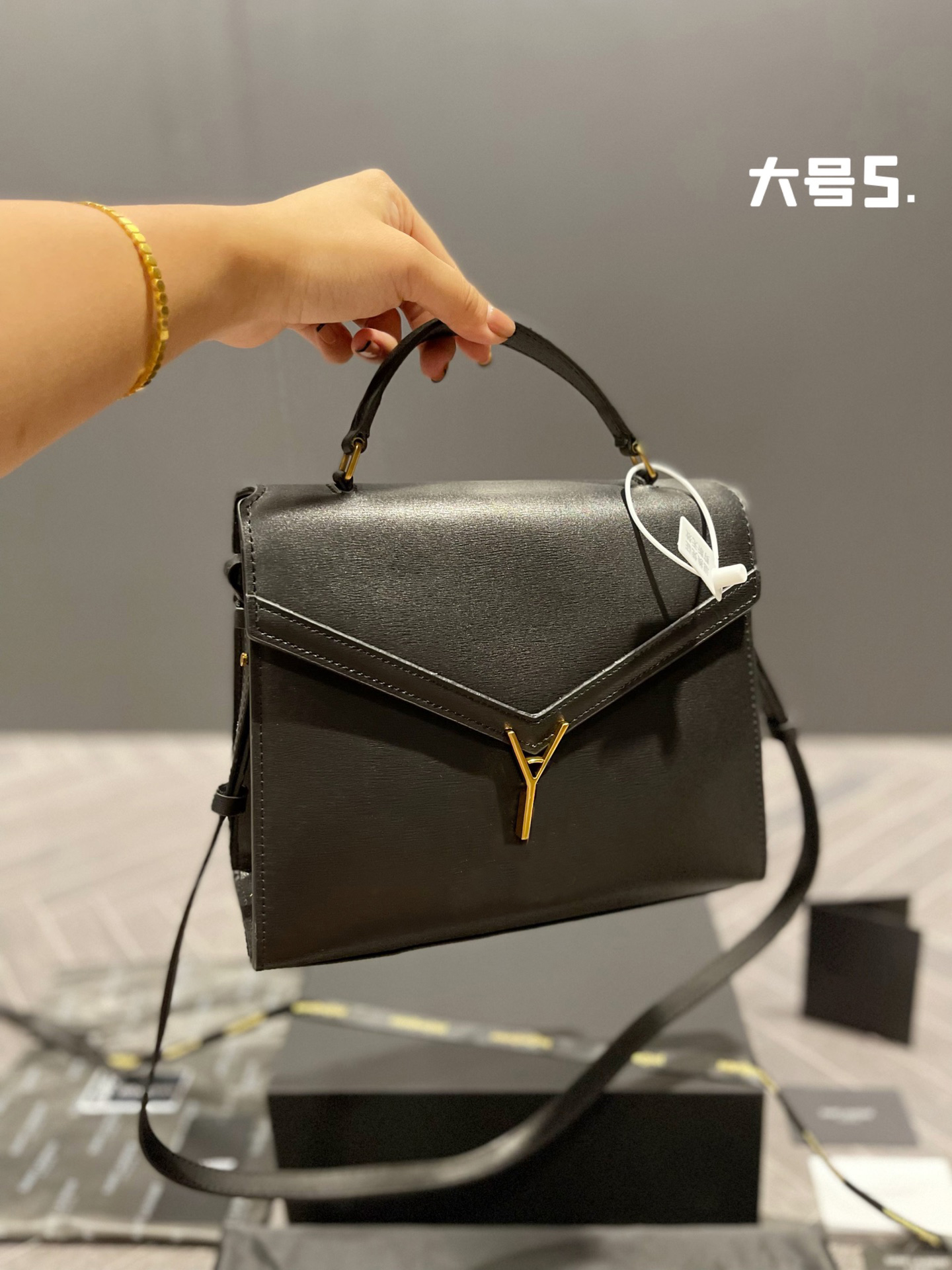 

designer bags CASSANDRA handbag tote Luxury fashion genuine leather, Black2