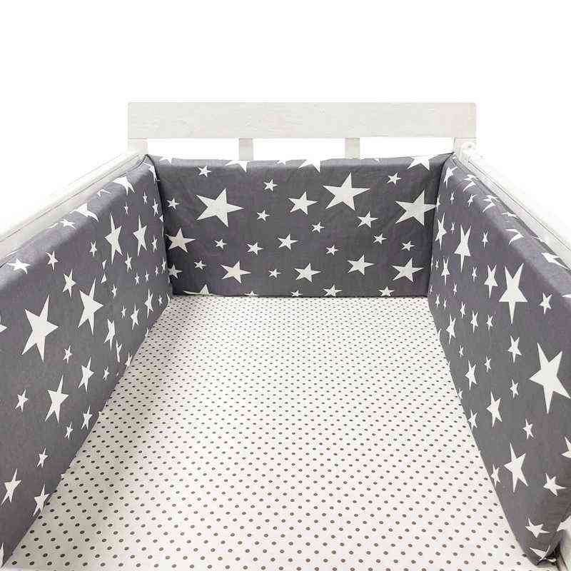 

200*30cm Baby Crib Fence Cotton Bed Protection Railing Thicken Bumper One-piece Crib Around Protector Baby Room Decor G220421