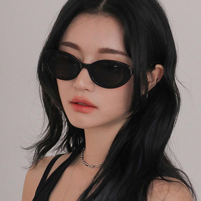 

Sunglasses Retro Oval Men Women Green Pink Lens UV400 Protection Eyewear Fashion Design Gafas De SolSunglasses