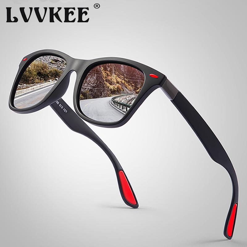 

Sunglasses LVVKEE Classic Square Polarized Men Women Brand Designer Vintage Driving Sun Glasses Male Goggle UV400 Gafas De Sol