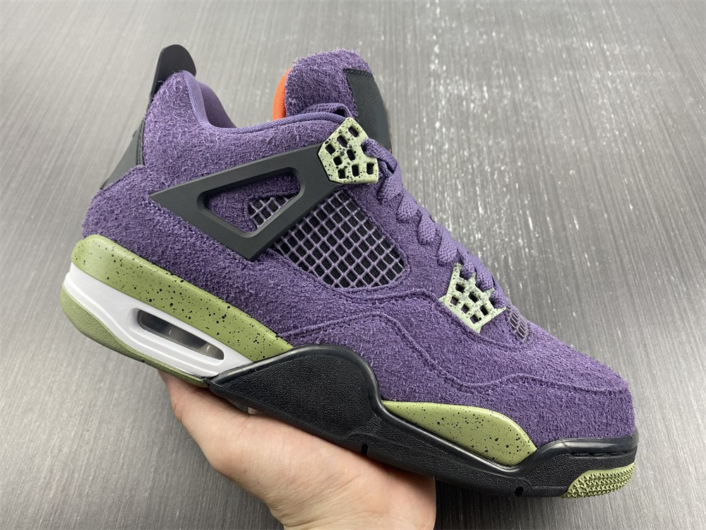

2022 Authentic 4s Canyon Purple 4 basketball shoes Safety Orange Alligator Black Men Sports Sneakers Outdoor Shoe AQ9129-500 With Original Box, #1