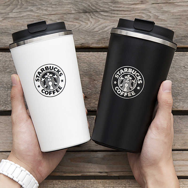Starbucks cup thermal insulation large capacity goddess high color stainless steel car desktop coffee water tea-image-760177904