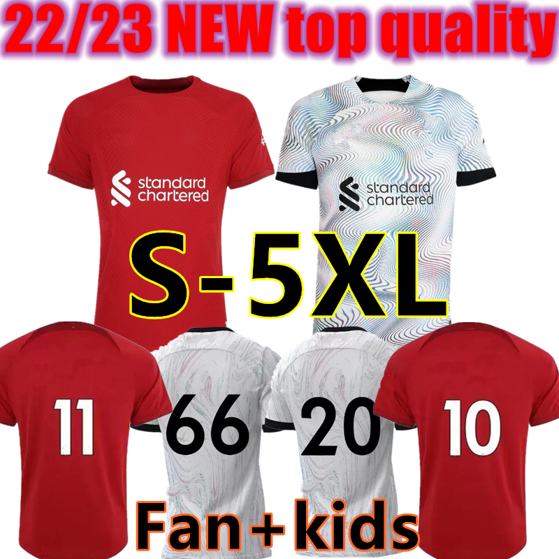 

22 23 season home Red LIV soccer jerseys 2022 2023 Mohamed Diogo KEITA Luis DIaz football shirts men and kids sets kits socks uniforms full set adult S-5XL, Orange