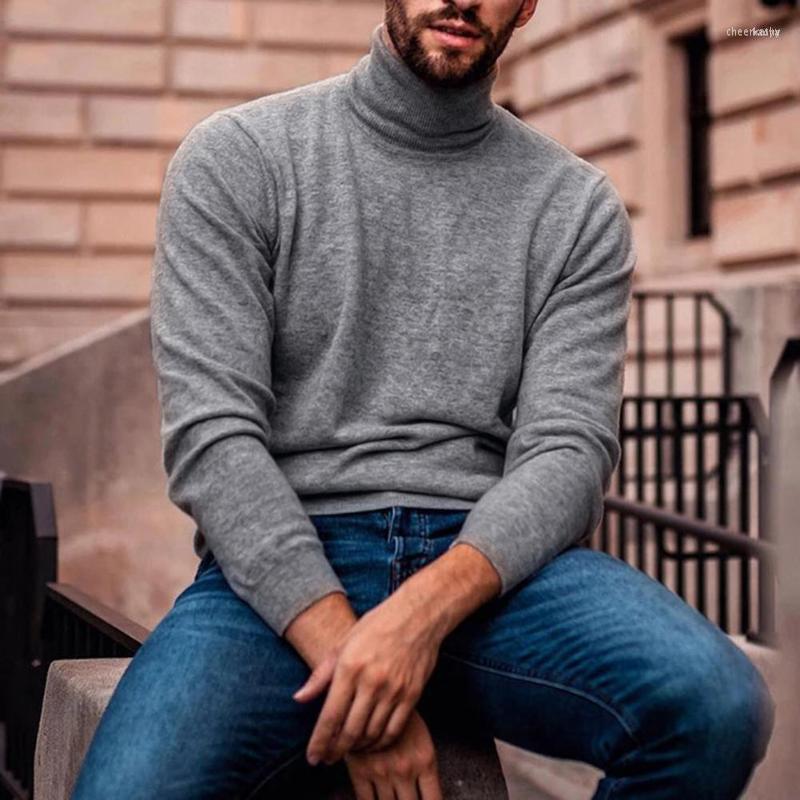 

Men's Dress Shirts Streetwear Casual Long Sleeve Pullover Men Shirt 3 Colors Turtle Neck For Daily Wear Chee22, Black