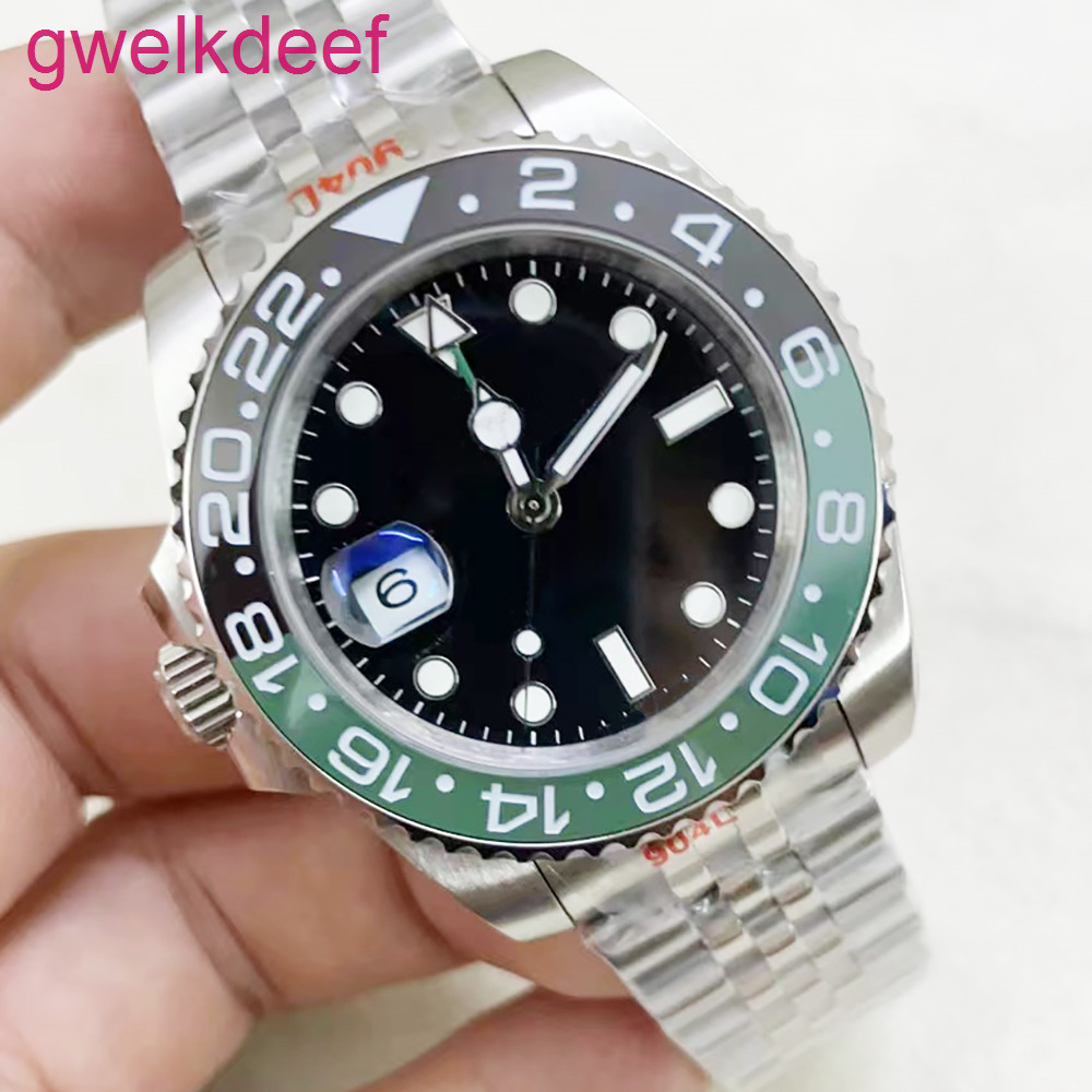 

ST9 Watch Go Dtro Black Green Bezel Ceramic Automatic Mechanical Stainls Steel Big Magnifier 26720VTNR Sapphire Glass 40mm Men Watch
