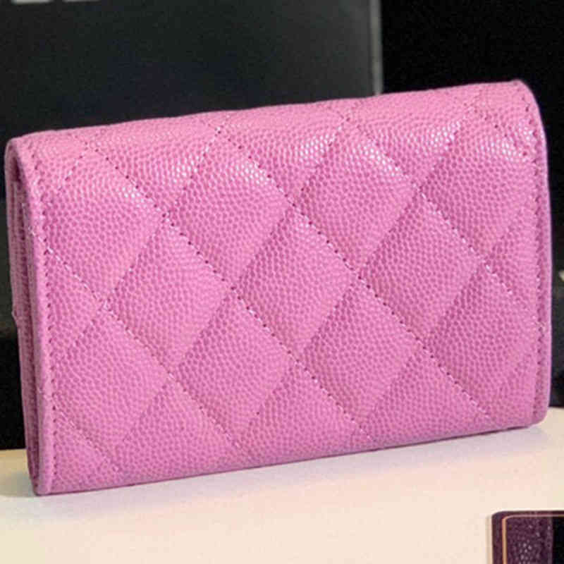 

2022 New Ladies Card Bag Leather Fashion Flip Fish Sauce Wallet Delicate Female, 33