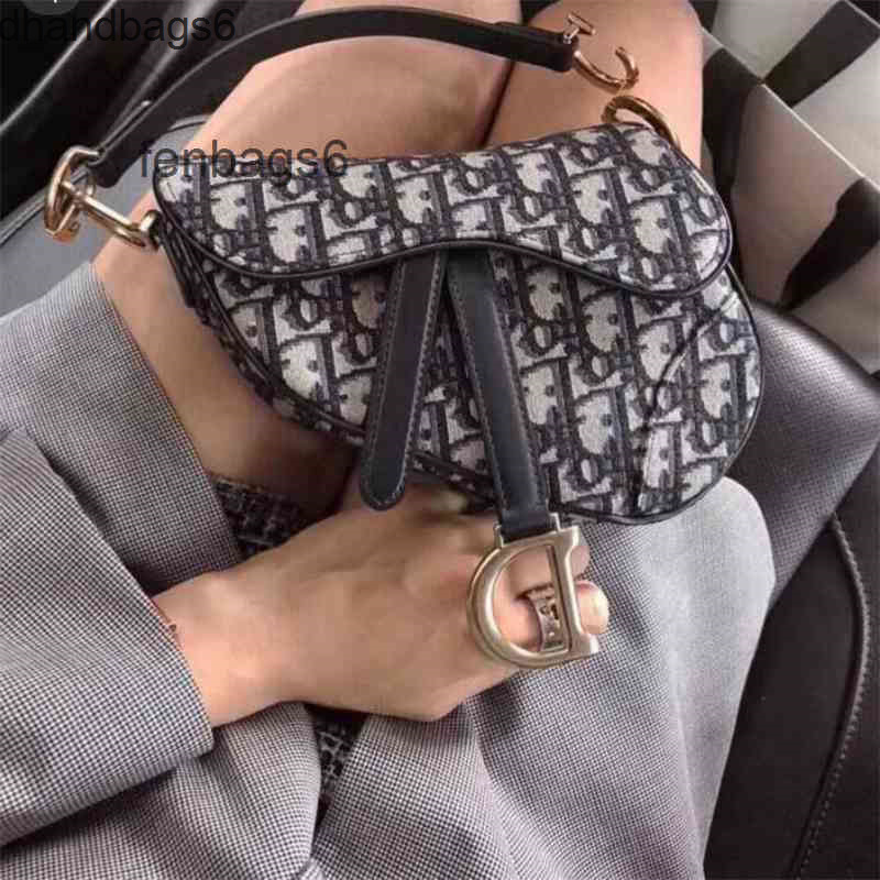 

Handbags bag Christain Bags Shoulder dc Messenger designer Handbags Women Bag Versatile 2022 Saddle Embroidery Canvas Wide Strap, Original quality of small embroidery ver