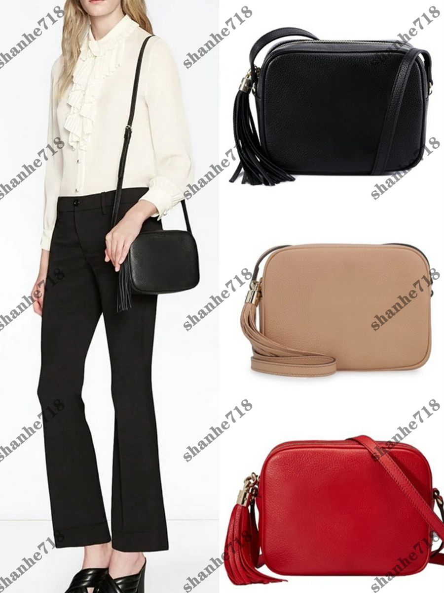 

Leather Relief Soho Disco Women Shoulder Camera Bag Black Red Brown Designer Hnadbags Tassel Crossbody Messenger Bags Marmont Lady Purses, Bubble paper package
