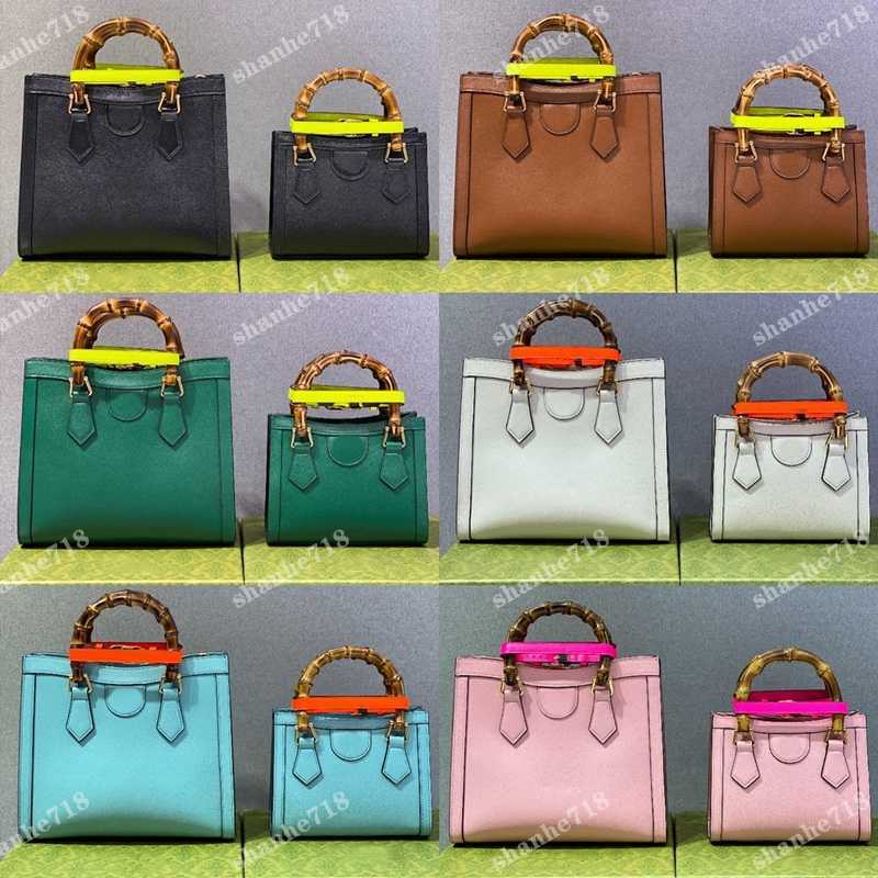 

Top Quality Diana Women Shoulder Crossbody Bags Bamboo Handle Cowhide Mini Totes Designer Luxury Handbags Ophidia Lady Purse Shopper Bag, Bubble paper package