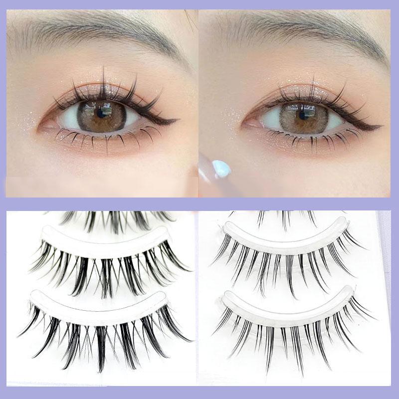 

False Eyelashes 3/5 Pair Manga Lashes Little Devil Anime Cosplay Natural Wispy Fairy Cross Korean Japanese Eyelash Extensions Makeup ToolFal