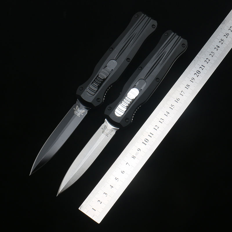 

Benchmade 3320 Automatic knife Black Blade D2 Steel 6061-T6 aviation aluminum handle 940 781 535 550 Outdoor tactical EDC tools Pocket Knives