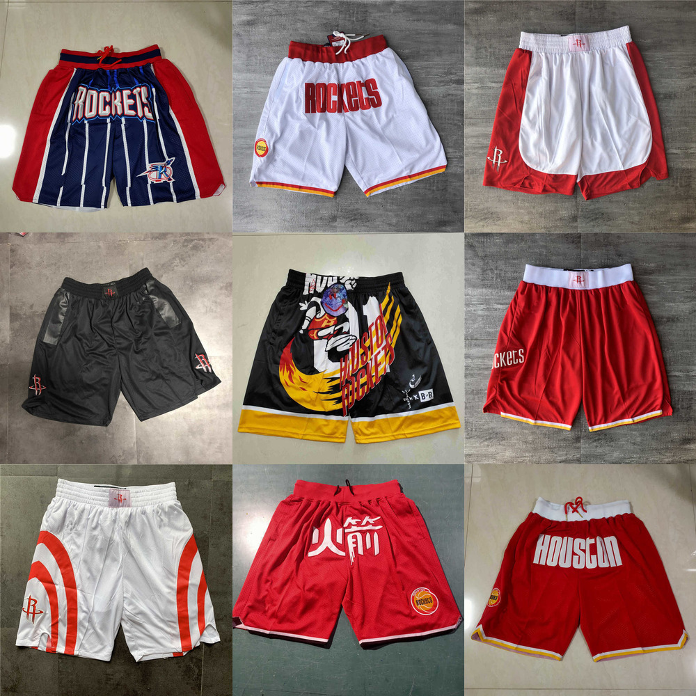 

Houston''Rockets''men Throwback Basketball Shorts pocket, Color