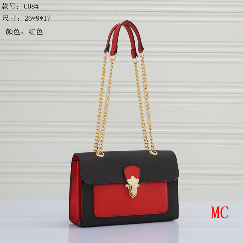 

Women Bags Designer Handbags Luxury Chain Ladies Shoulder Bag Crossbody Wallet Brand Classic Letter Purses, Color 01