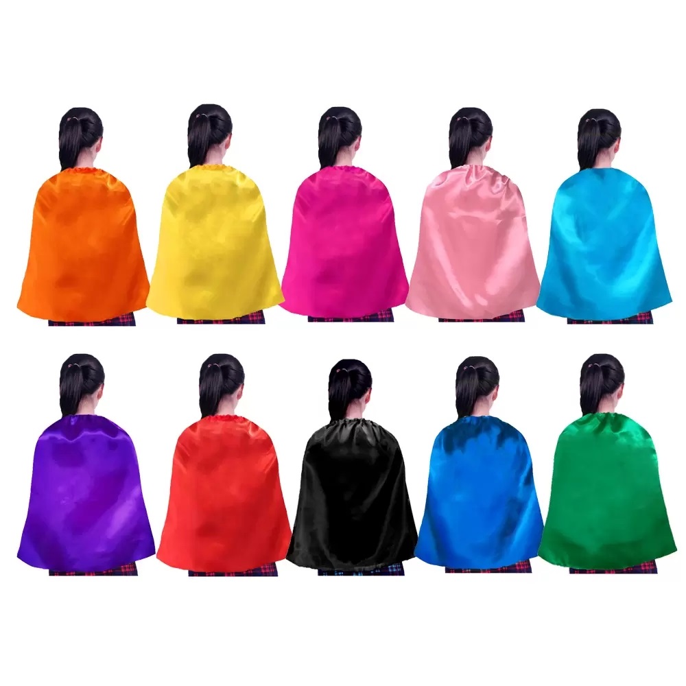 

Single layer Plain Superhero Cape Lace-up for Kids and Adults three sizes 10 colors choice Superhero Clothes theme cosplay & costumes cape, Remark your colors choice