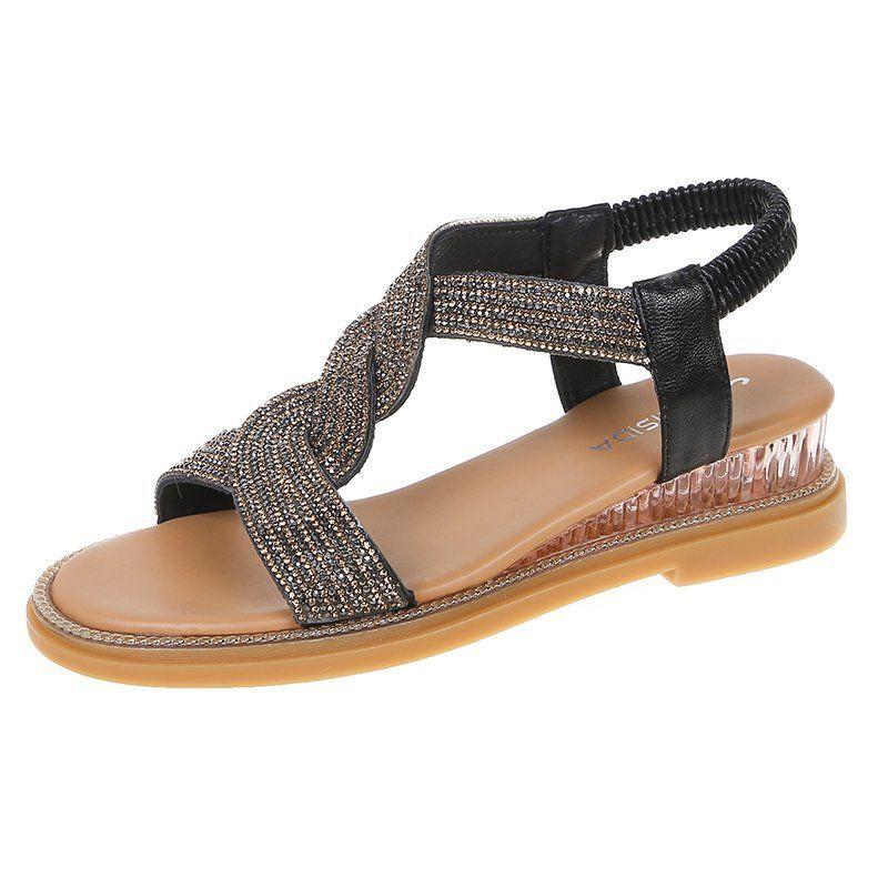 

Sandals Comfy Women Shoes Black Blingbling,Teenagers White Glitter Office Lady Outdoor Go Street Party, Black glitter
