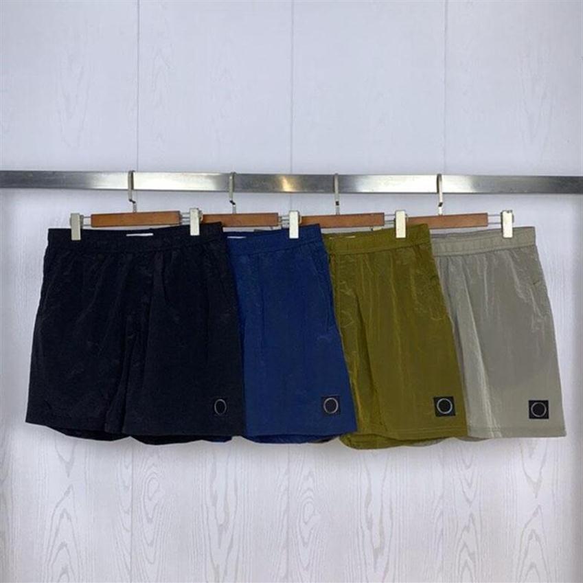 21SS STONE Spring ISLAND Summer Beach Shorts Men Women Quick-Dry Casual Compass Badge Embroidery 042301266D