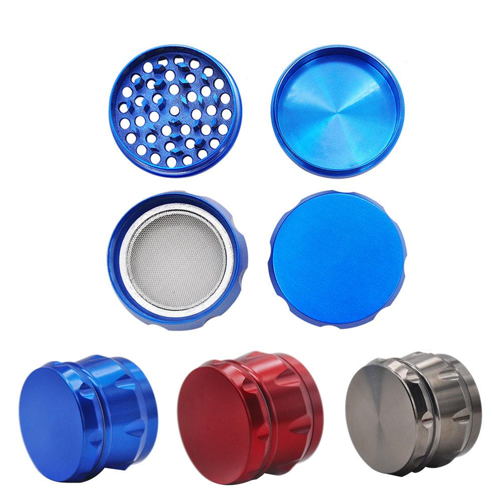 

56MM 4 Piece Drum Style Smoking Herb Grinder Metal Tobacco Grinders smoke bowl for Hand Spoon Pipe Accessories