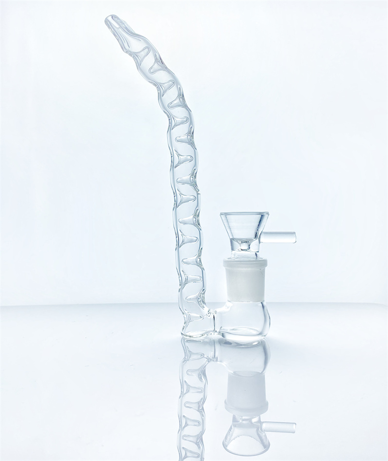 

Hookah glass tube water tube 2022 new 16mm diameter 18.8mm female connector mouth arc adapter concave hole J hook dimple gun with 19mm bowl OGB style