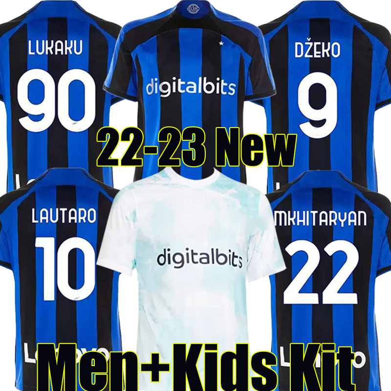 

LUKAKU soccer jerseys 22/23 BARELLA VIDAL LAUTARO INTERS ERIKSEN ALEXIS DZEKO CORREA AWAY THIRD MILAN UNIFORMS football shirt 2022 2023 men kids kit 3rd, 21-22 home kids