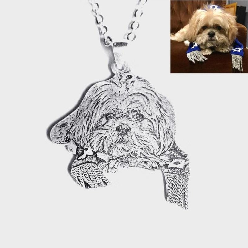 

Pendant Necklaces Pet Po Necklace ,Picture ,Personalized Cat Necklace, Custom Dog Memorial Gift, Lover Gift