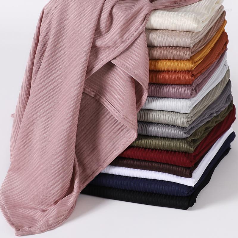 

Scarves 10pcs Ribbed Jersey Hijab Plain Crepe Muslim Scarf Soft Islamic Shawls Wraps Headband Voile Femme MusulmanScarves