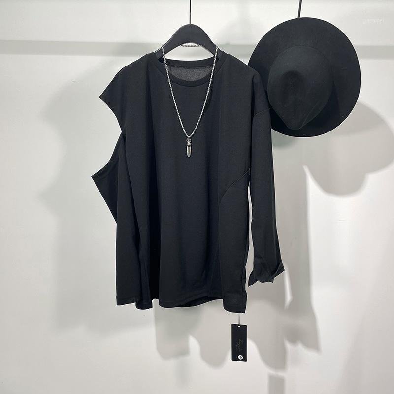 

Men's Casual Shirts Seak Men Gothic Style Clothing Spring Male High Street Autumn Black