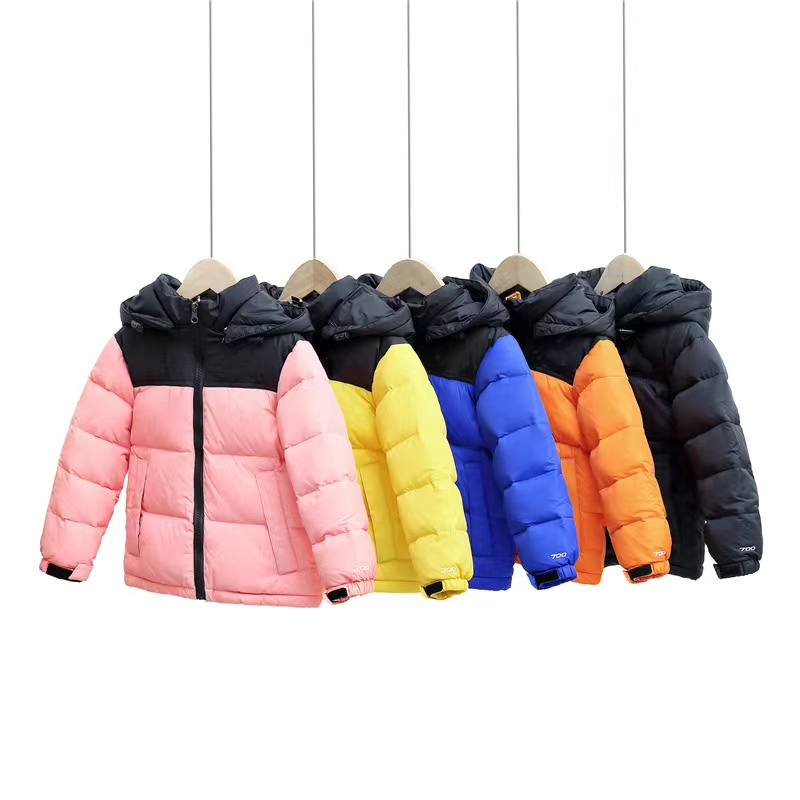 

2022 Winter New Down Jacket Kids Fashion Classic Outdoor Warm Down Coat Zebra Pattern Striped Letter Print Puffer Jackets Multicolor Comfortable Clothes, Black