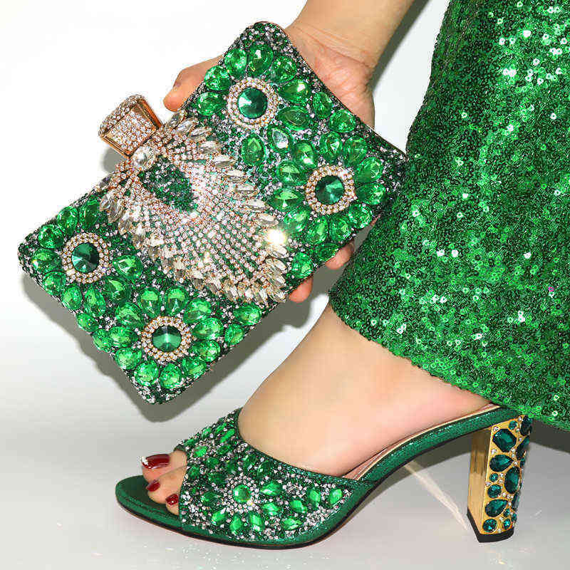 

Dress Shoes Doershow Italian with Matching Bags for Wedding Women and to Match Party Nigerian Set 220512, Red