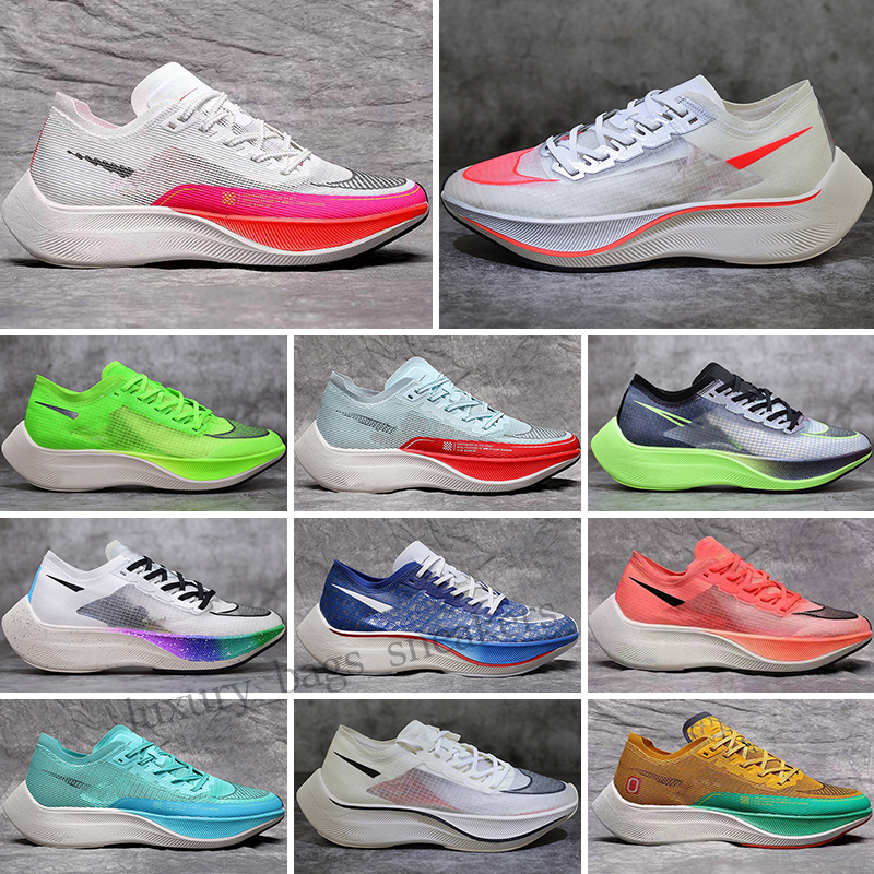 

Top Quality Voporfly Next 2 Men Women Running Shoes ZomX Designer Coconut Milk Ghost Green Siren Red University Gold Black Hyper Violet Outdoor Sneakers Size 36-45, Color 3