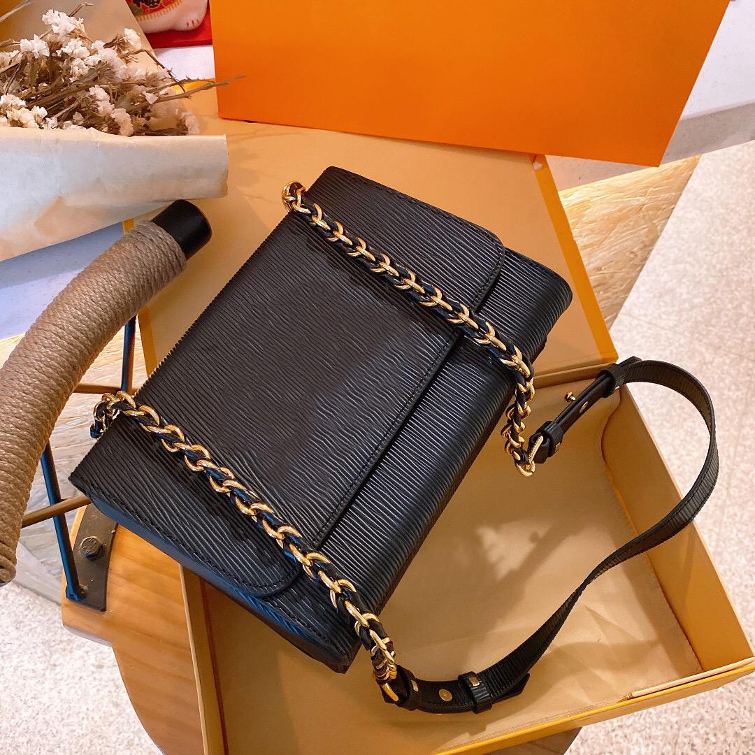 

5A top qualitycrossbody bag women hand bag luxurious Designer double zipper Wallets genuine leather shoulder purse classic flap chain clutch with box, Orange