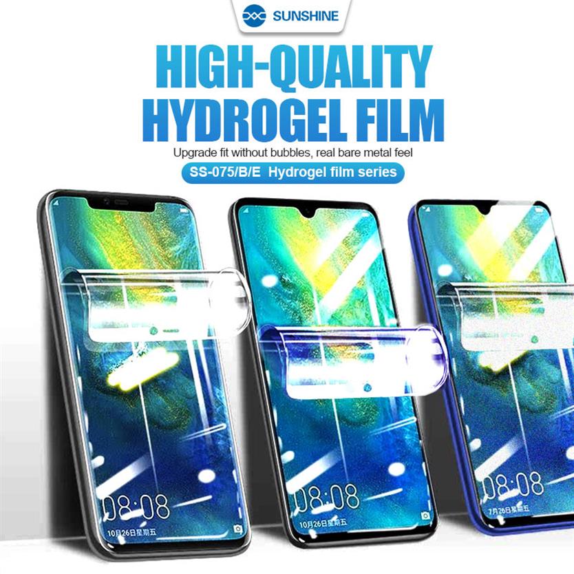 

50Pcs SUNSHINE SS-075 HD Anti-blue Light Matte Flexible Hydrogel Film SS-890C Cutting Machine Screen Protector Mobile Phone Tool244u