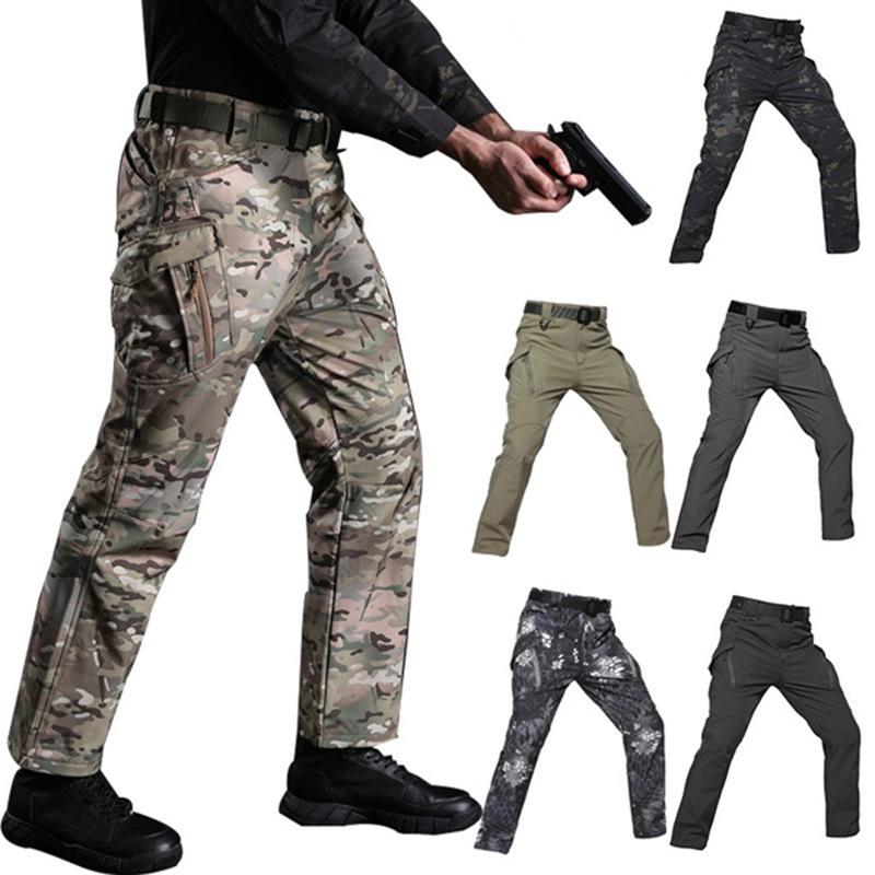 

Men' Pants IX9 Camo Winter Military Tactical Men Pant Hunt Army Cargo Male Waterproof Combat Trouser 2022 Spring, Gray