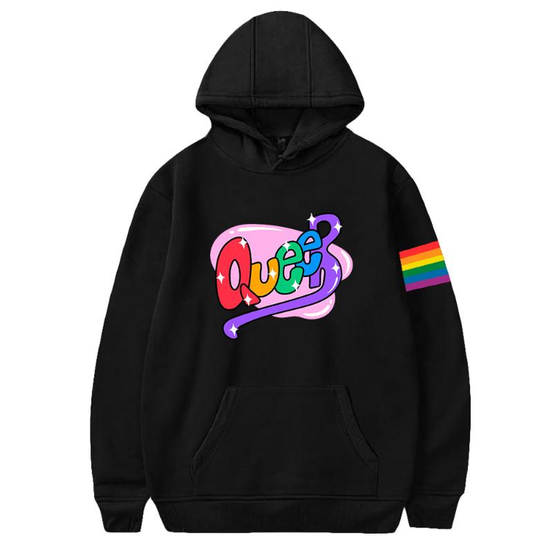 

Men's Hoodies & Sweatshirts Queer Women Men Long Sleeve Hooded Sweatshirt Unisex Casual Streetwear TracksuitMen's, White