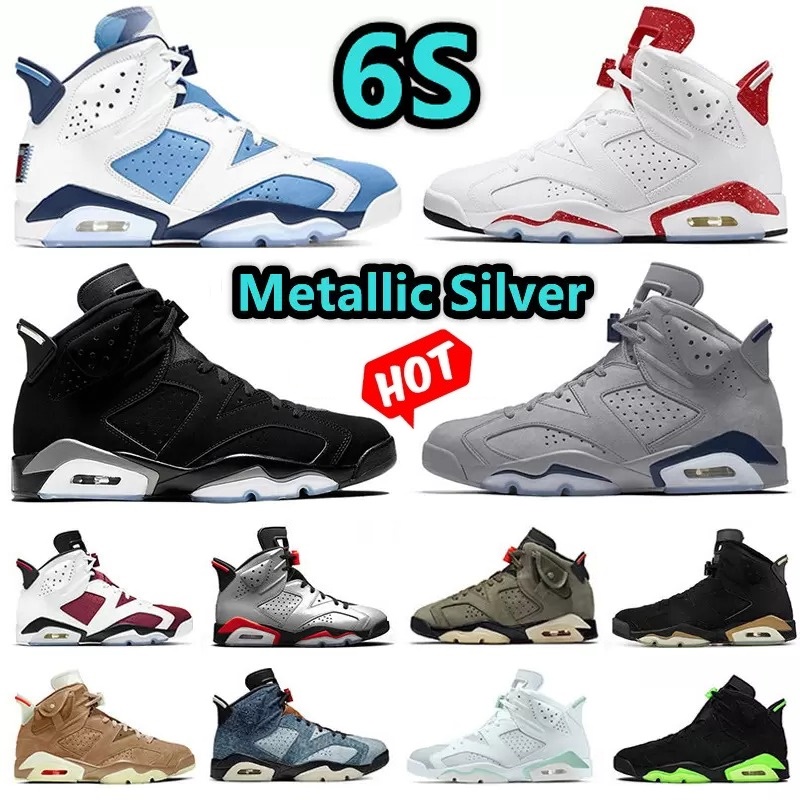 

6s mens basketball shoes Mint cactus university blue 6 electric green Bordeaux Hare UNC Infrared White men woman sports jumpman sneakers shoe 36-47, A4-3