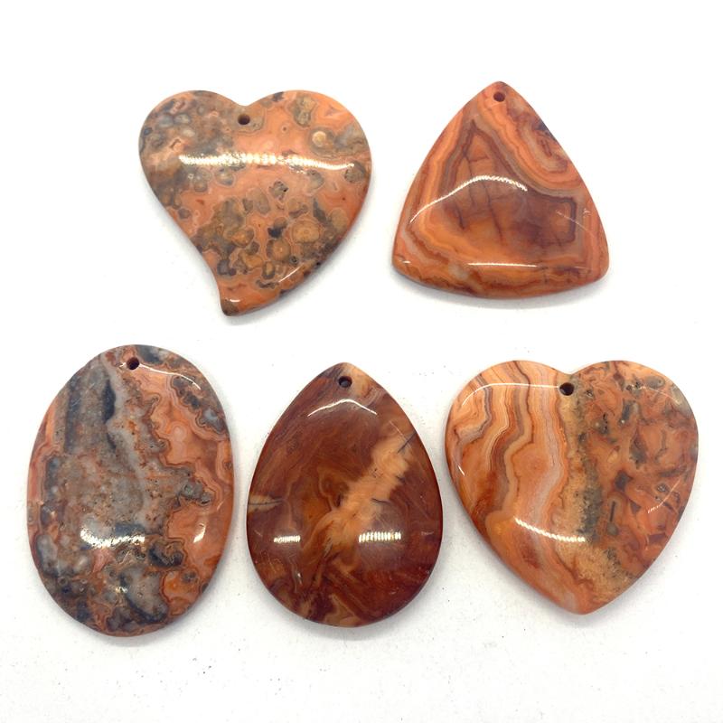 

Charms 5pcs Natural Stone Quartz Red Agate Mixed Shape Pendant For DIY Aura Healing Jewelry Necklace Accessories SuppliesCharms