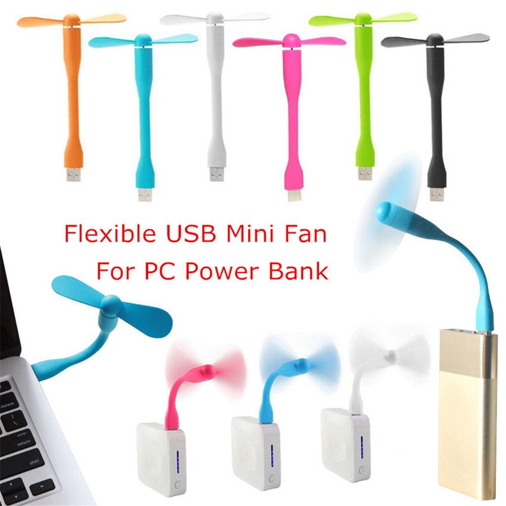 

Flexible USB Mini Fan Portable Detachable Cooling Fan For PC Power Bank USB Devices