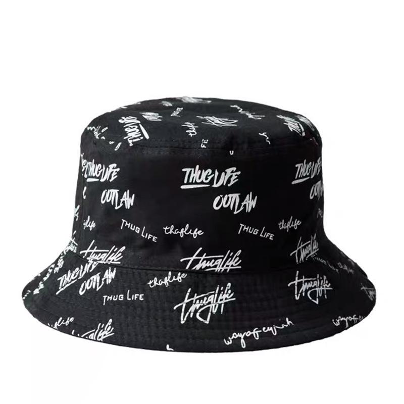 

Berets Men Women Bucket Hats Japan And Korea Street Style Harajuku Letters Print Hip Hop Cap Ladies Summer Sun Hat, As pic