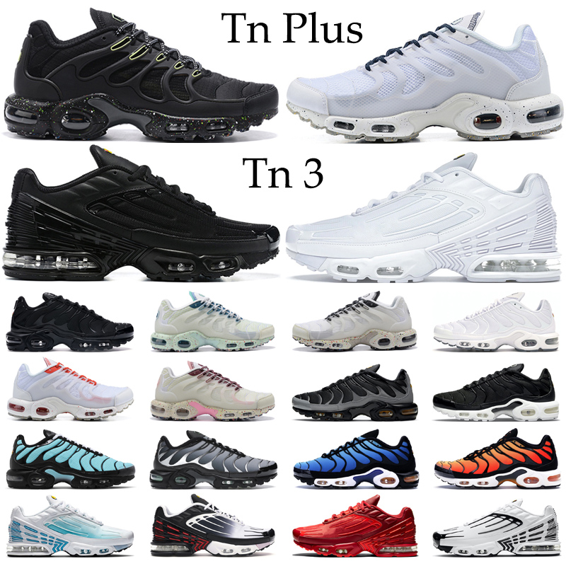 

hotsale tn plus running shoes men women tn 3 Terrascape Triple Black white Atlanta Sky Blue Aqua Silver Wolf Grey Zebra mens trainers, #19