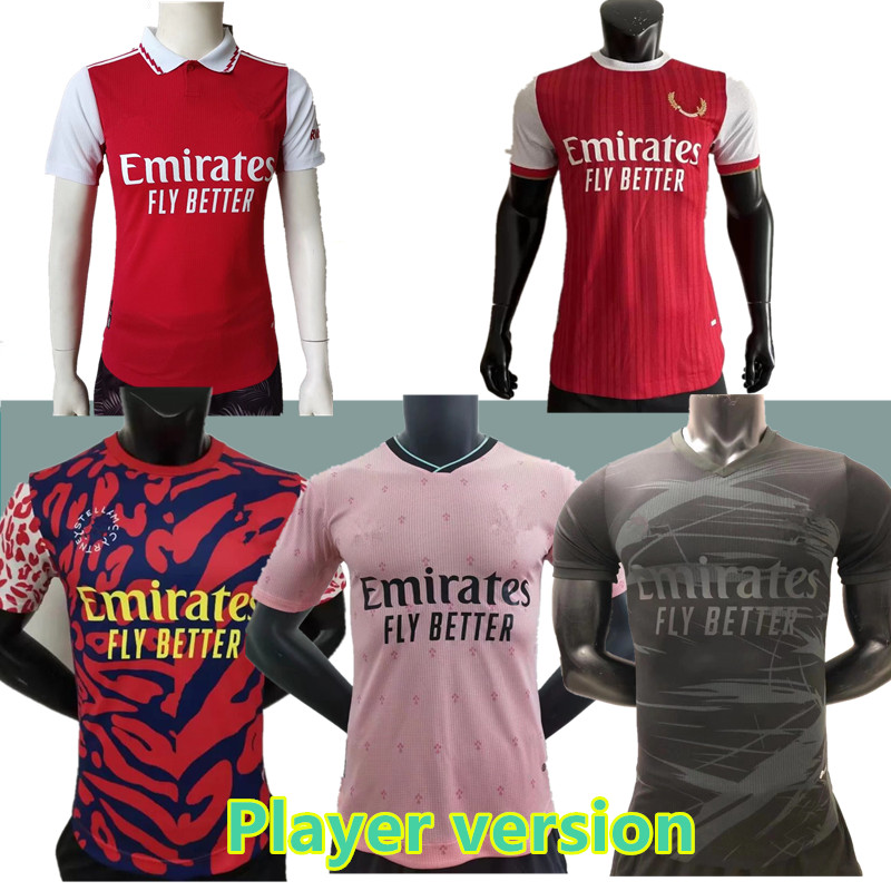 

22 23 Arsen soccer jersey gunners ODEGAARD THOMAS PEPE SAKA training wear TIERNEY HENRY WILLIAN SMITH ROWE player version football shirt men+kids sets uniform, 22-23 especially player