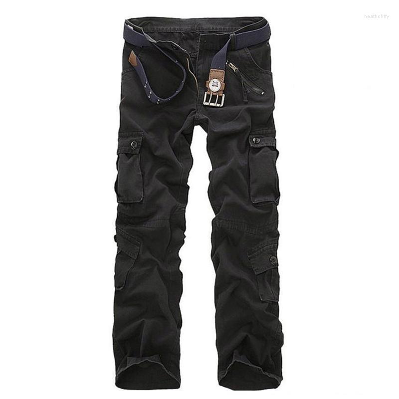 

Men's Pants Men's Casual Military Cargo Long Pant Work Combat Outdoor TrousersMen's Heat22, Black