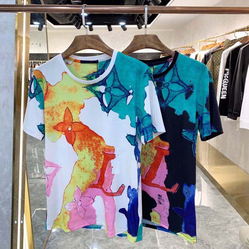 2022 Nouveau créateur de t-shirts de luxe T-shirt de haute qualité Tee Sheeve Spring Summer Tide Men and Women T-shirt Taille M-XXXL G5519