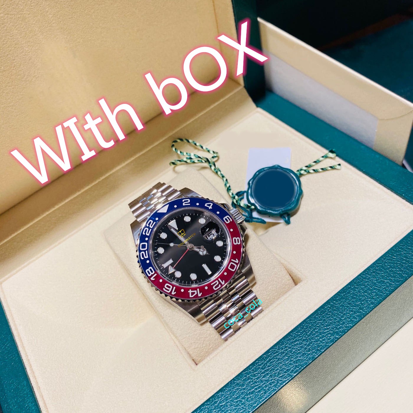 

Store recommendation watches waterproof GMT Batman/Pepsi 41 mm Blue Black Steel Movement Mechanical Automatic Ceramic Bezel Men's watch With Box Papers Top Quality