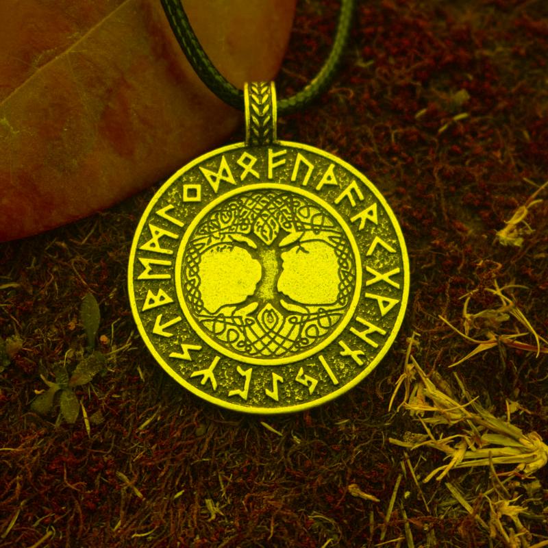 

Chains 1pcs Norse Viking Rune Tree Of Life Necklace AmuletChains